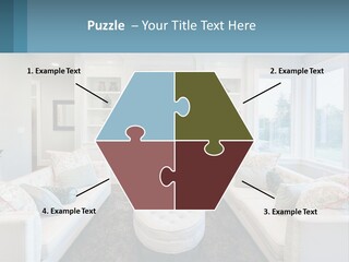 A Living Room Filled With Furniture And A Fire Place PowerPoint Template