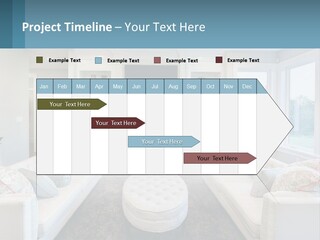A Living Room Filled With Furniture And A Fire Place PowerPoint Template