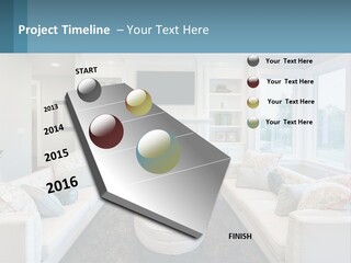A Living Room Filled With Furniture And A Fire Place PowerPoint Template