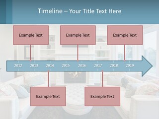 A Living Room Filled With Furniture And A Fire Place PowerPoint Template