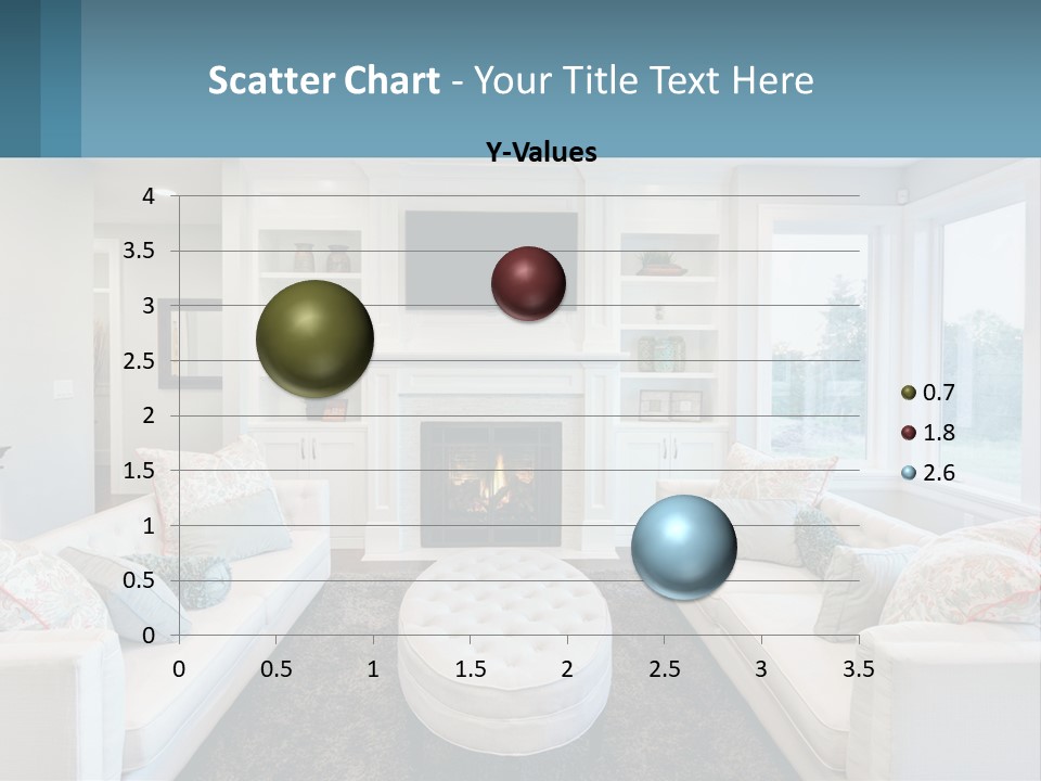 A Living Room Filled With Furniture And A Fire Place PowerPoint Template