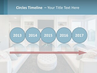 A Living Room Filled With Furniture And A Fire Place PowerPoint Template