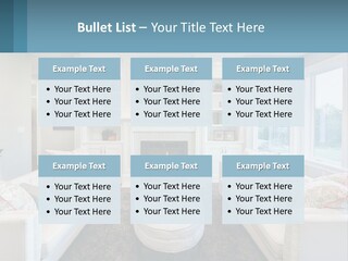 A Living Room Filled With Furniture And A Fire Place PowerPoint Template