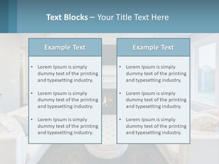 A Living Room Filled With Furniture And A Fire Place PowerPoint Template