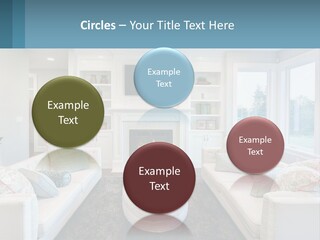 A Living Room Filled With Furniture And A Fire Place PowerPoint Template