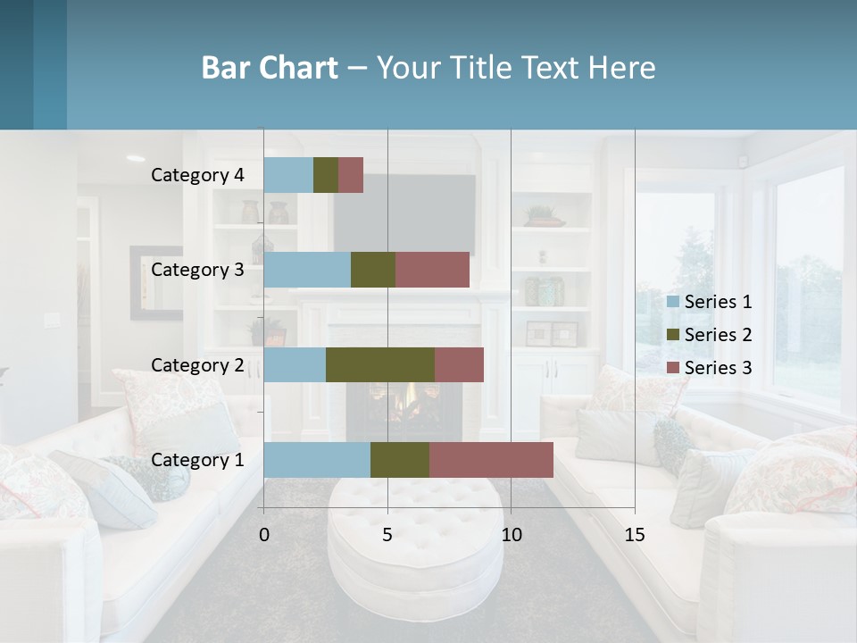 A Living Room Filled With Furniture And A Fire Place PowerPoint Template