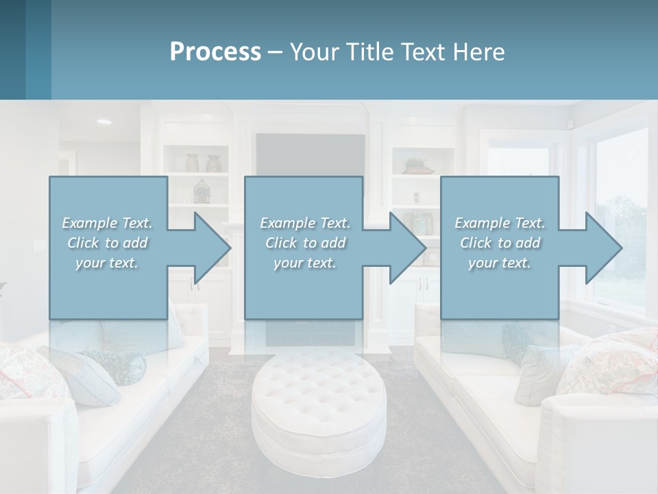 A Living Room Filled With Furniture And A Fire Place PowerPoint Template