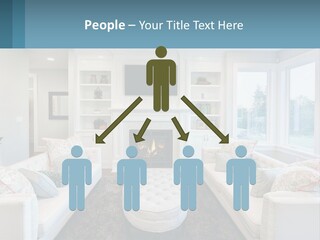 A Living Room Filled With Furniture And A Fire Place PowerPoint Template