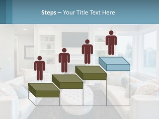 A Living Room Filled With Furniture And A Fire Place PowerPoint Template