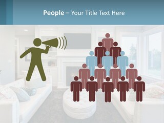 A Living Room Filled With Furniture And A Fire Place PowerPoint Template