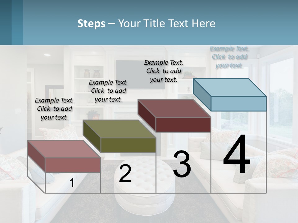 A Living Room Filled With Furniture And A Fire Place PowerPoint Template