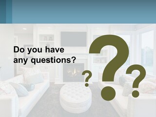 A Living Room Filled With Furniture And A Fire Place PowerPoint Template