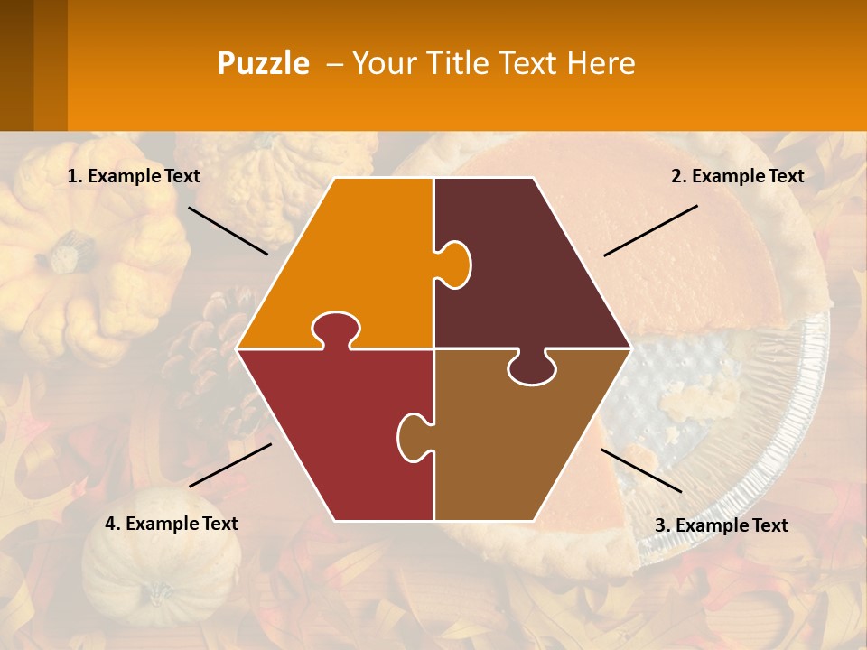 A Pie With A Piece Missing From It On A Table PowerPoint Template
