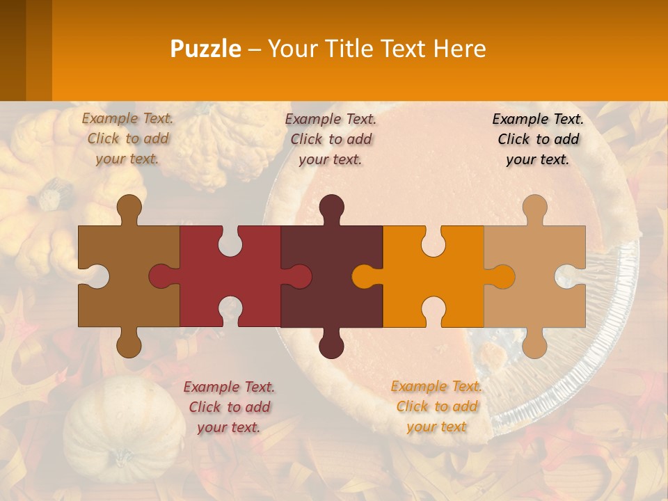 A Pie With A Piece Missing From It On A Table PowerPoint Template