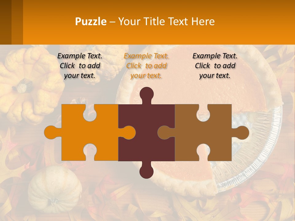 A Pie With A Piece Missing From It On A Table PowerPoint Template