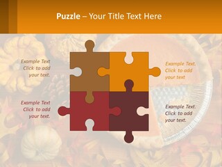 A Pie With A Piece Missing From It On A Table PowerPoint Template