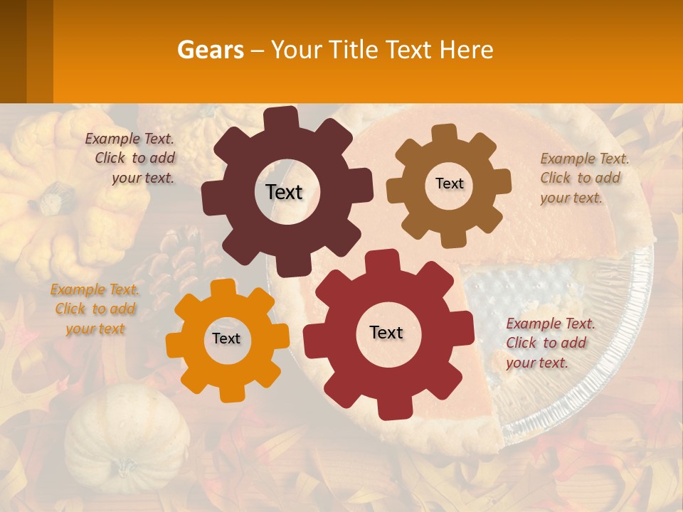 A Pie With A Piece Missing From It On A Table PowerPoint Template