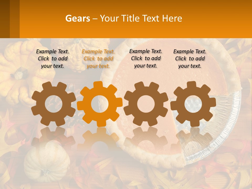 A Pie With A Piece Missing From It On A Table PowerPoint Template