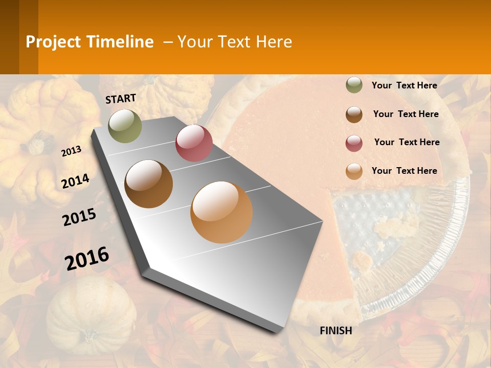 A Pie With A Piece Missing From It On A Table PowerPoint Template