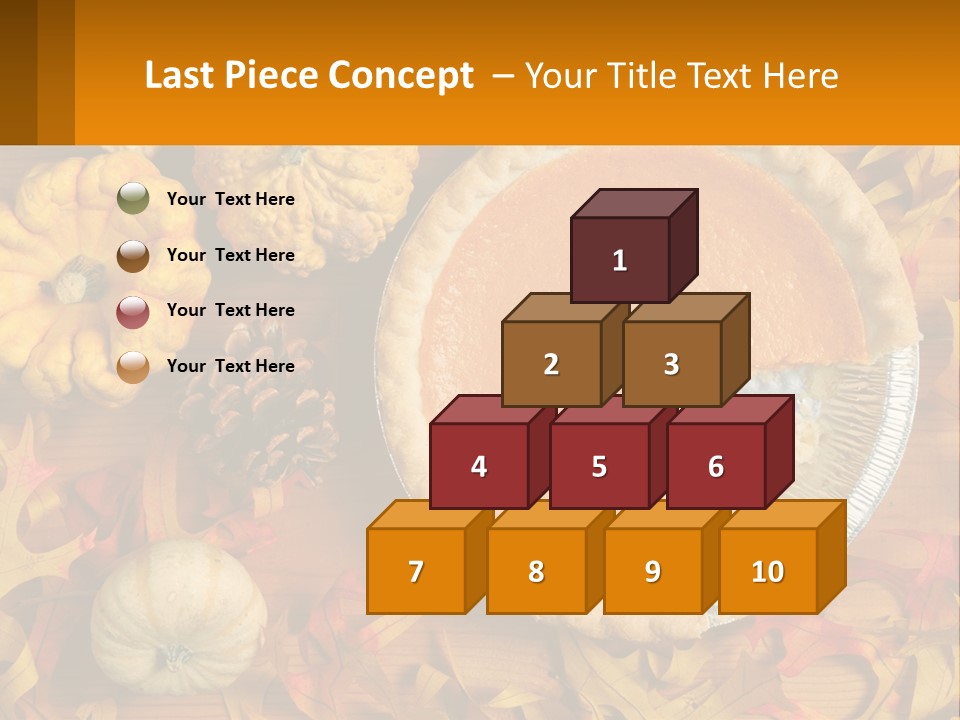 A Pie With A Piece Missing From It On A Table PowerPoint Template