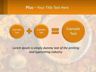 A Pie With A Piece Missing From It On A Table PowerPoint Template
