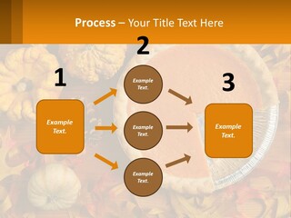 A Pie With A Piece Missing From It On A Table PowerPoint Template