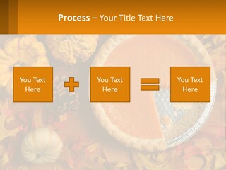 A Pie With A Piece Missing From It On A Table PowerPoint Template