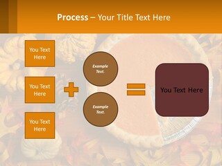 A Pie With A Piece Missing From It On A Table PowerPoint Template