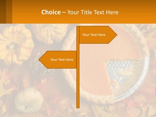 A Pie With A Piece Missing From It On A Table PowerPoint Template