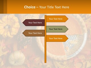 A Pie With A Piece Missing From It On A Table PowerPoint Template