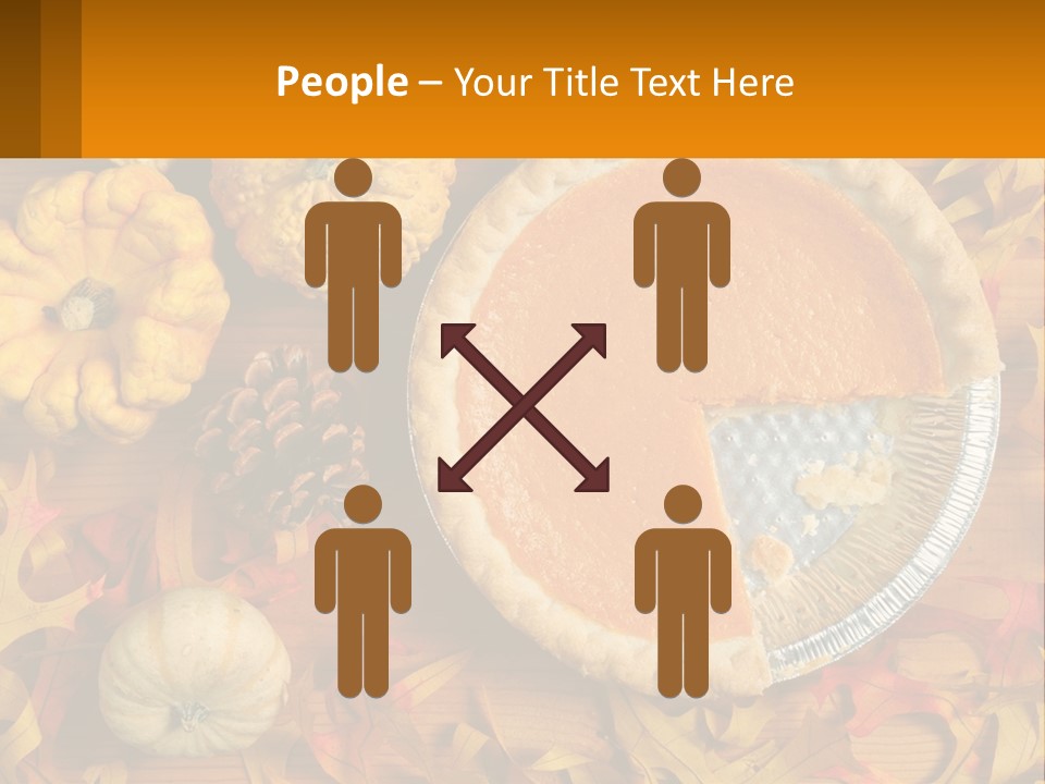 A Pie With A Piece Missing From It On A Table PowerPoint Template