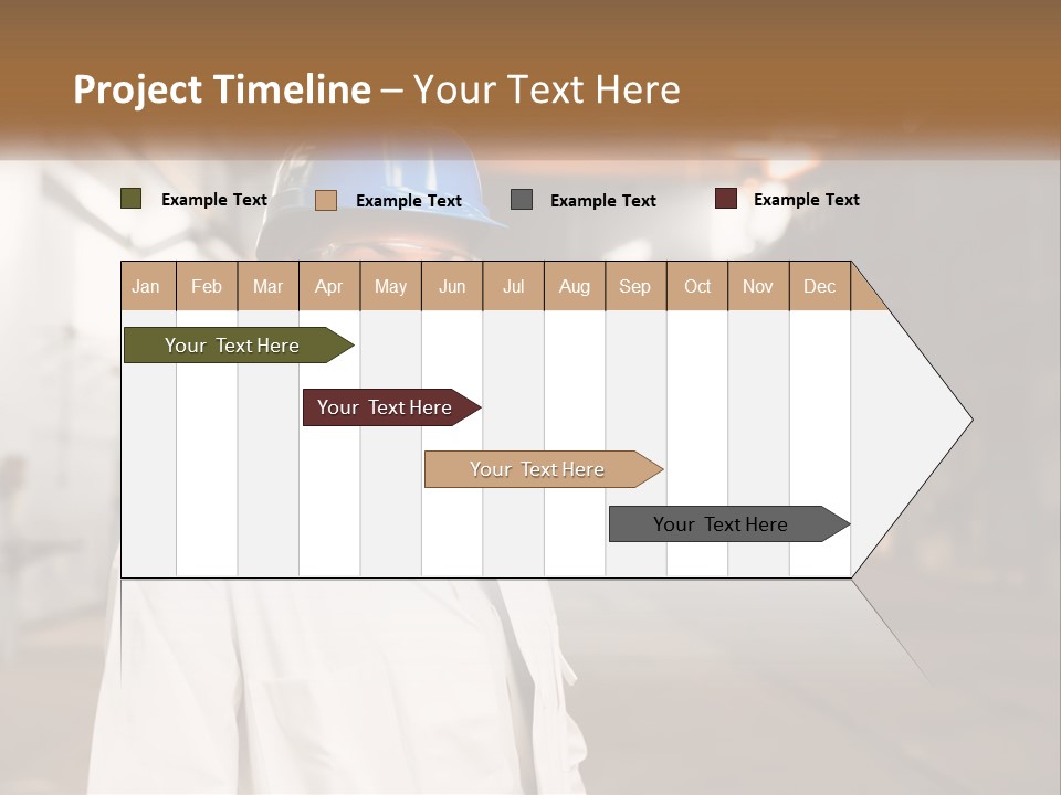A Woman Wearing A Hard Hat And Glasses PowerPoint Template