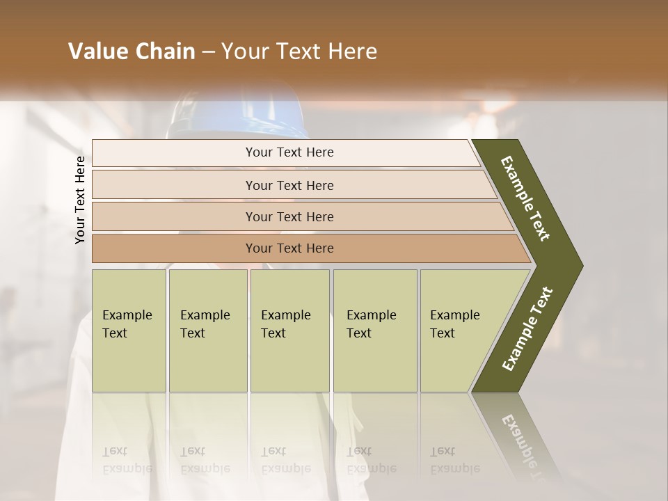 A Woman Wearing A Hard Hat And Glasses PowerPoint Template