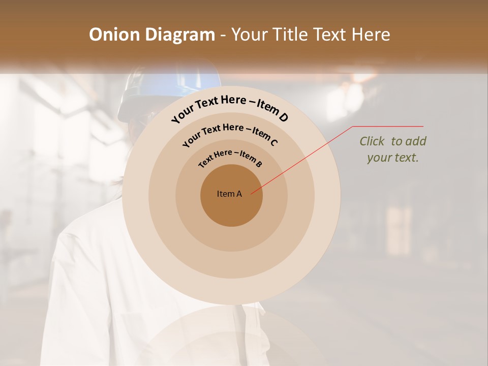 A Woman Wearing A Hard Hat And Glasses PowerPoint Template