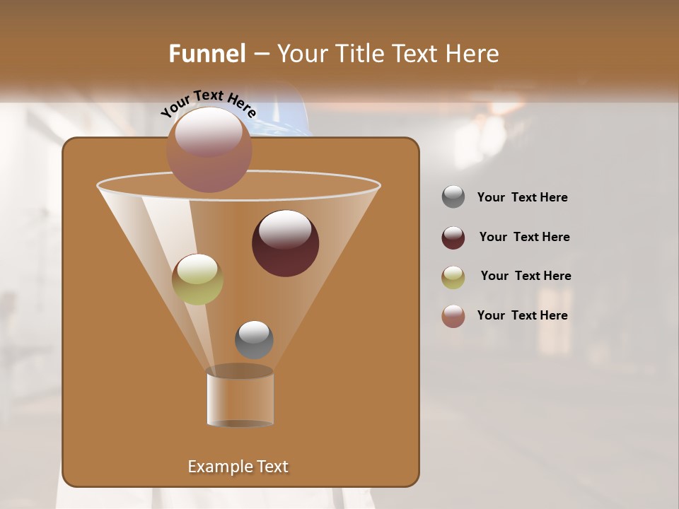 A Woman Wearing A Hard Hat And Glasses PowerPoint Template