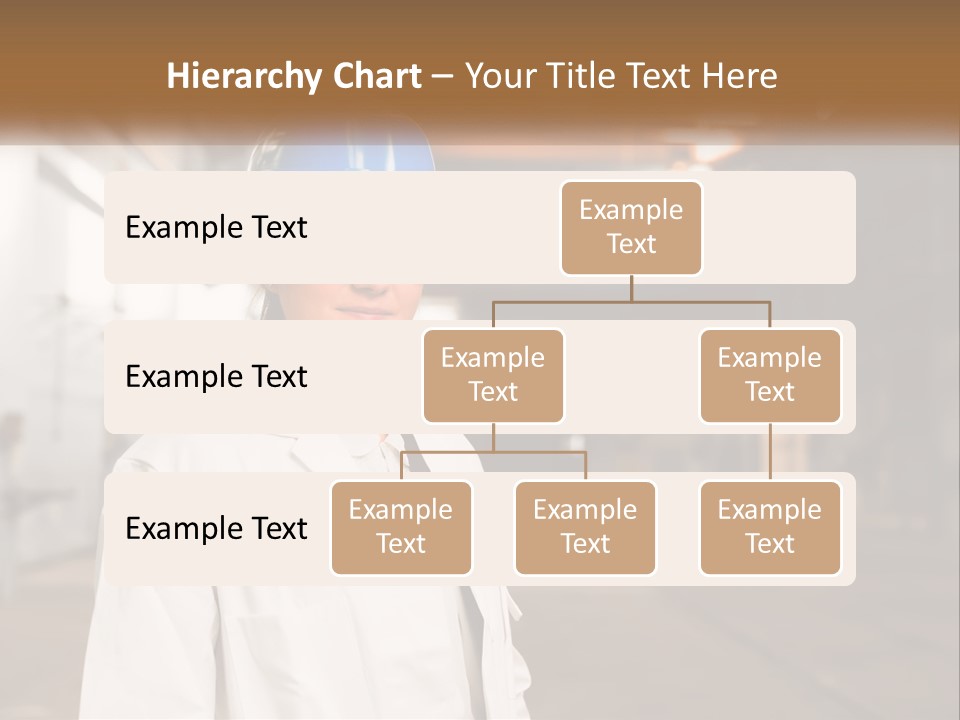 A Woman Wearing A Hard Hat And Glasses PowerPoint Template
