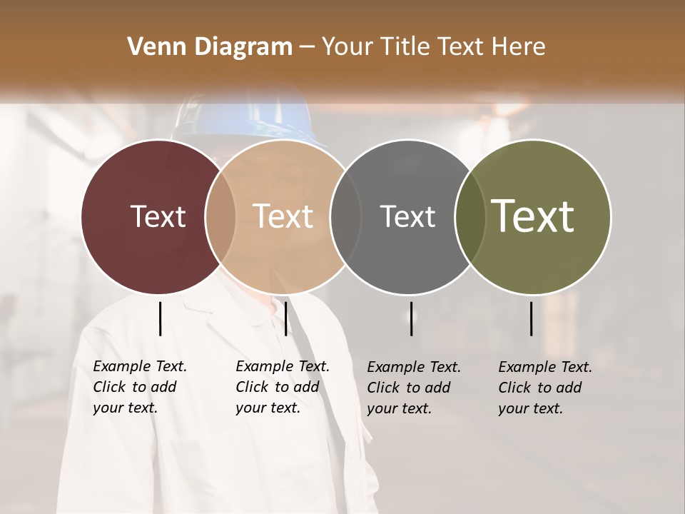 A Woman Wearing A Hard Hat And Glasses PowerPoint Template