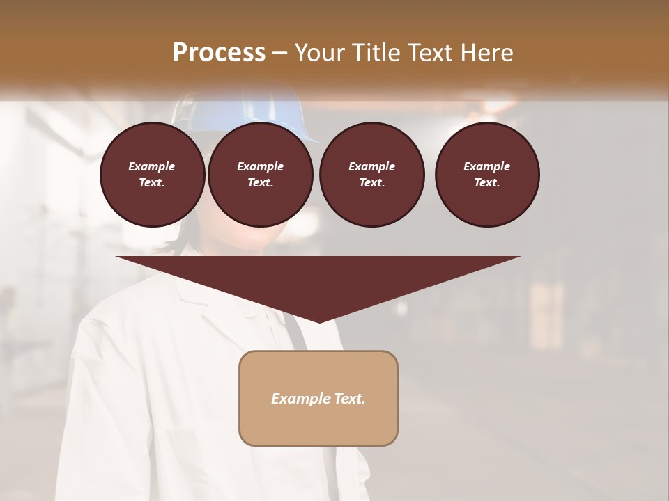 A Woman Wearing A Hard Hat And Glasses PowerPoint Template