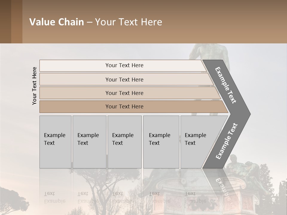 A Statue Of A Man Standing On Top Of A Pedestal PowerPoint Template