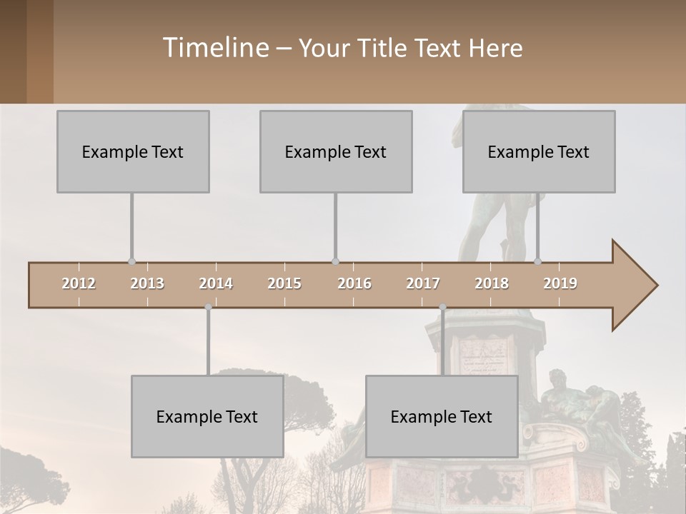 A Statue Of A Man Standing On Top Of A Pedestal PowerPoint Template