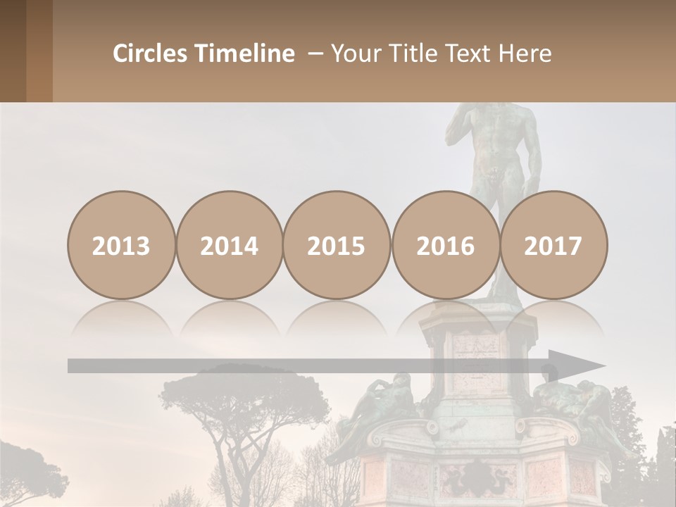 A Statue Of A Man Standing On Top Of A Pedestal PowerPoint Template