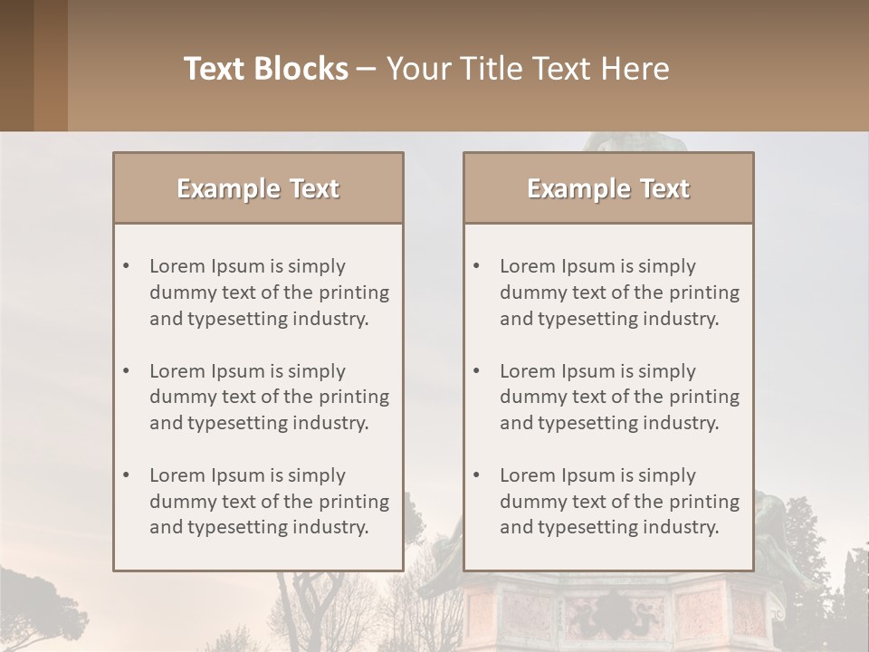 A Statue Of A Man Standing On Top Of A Pedestal PowerPoint Template