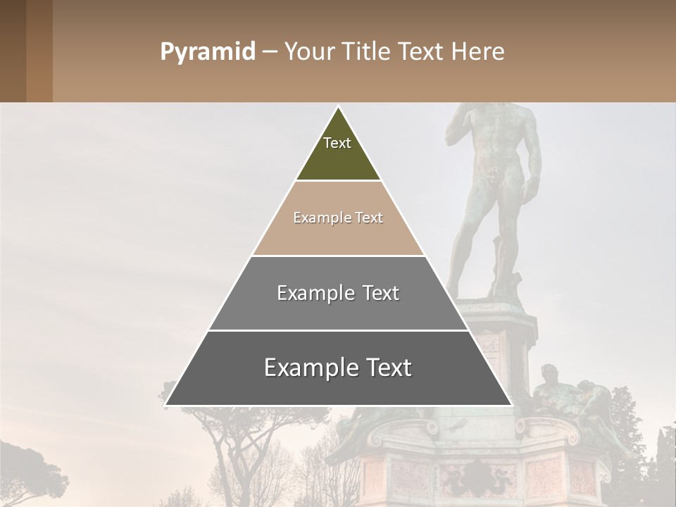 A Statue Of A Man Standing On Top Of A Pedestal PowerPoint Template