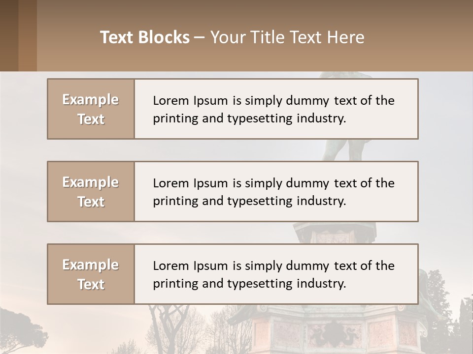 A Statue Of A Man Standing On Top Of A Pedestal PowerPoint Template