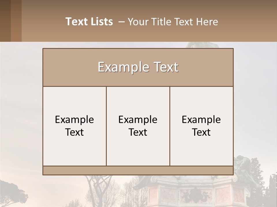 A Statue Of A Man Standing On Top Of A Pedestal PowerPoint Template