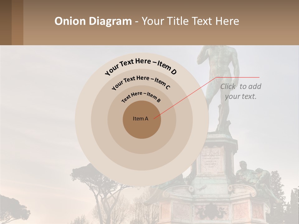 A Statue Of A Man Standing On Top Of A Pedestal PowerPoint Template