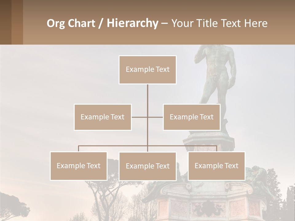 A Statue Of A Man Standing On Top Of A Pedestal PowerPoint Template