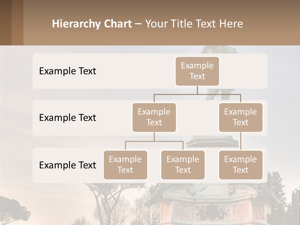 A Statue Of A Man Standing On Top Of A Pedestal PowerPoint Template