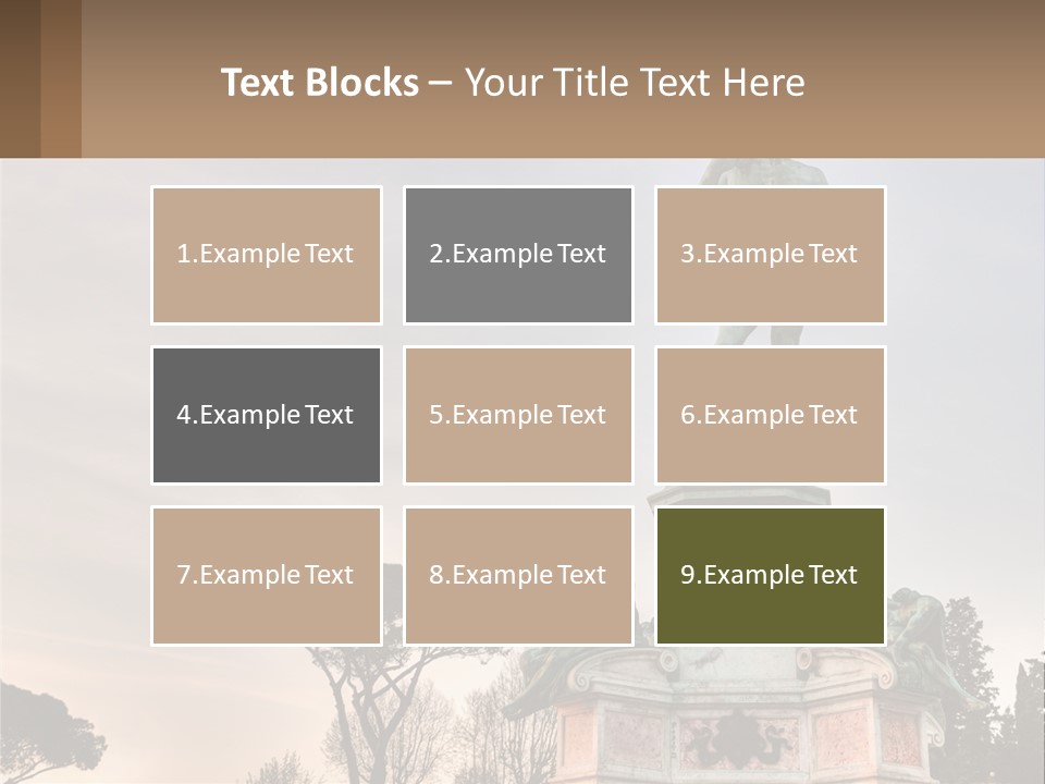 A Statue Of A Man Standing On Top Of A Pedestal PowerPoint Template