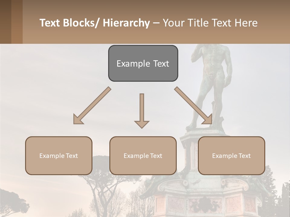 A Statue Of A Man Standing On Top Of A Pedestal PowerPoint Template